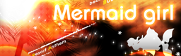 Mermaid girl banner